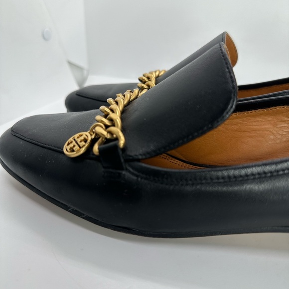 Tory Burch Mini Benton Leather Loafers Black Women's Size 7M - Picture 6 of 16